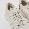 Maend CamperLab Sneakers | Hvide Ufarvede Laedersneakers Til Maend