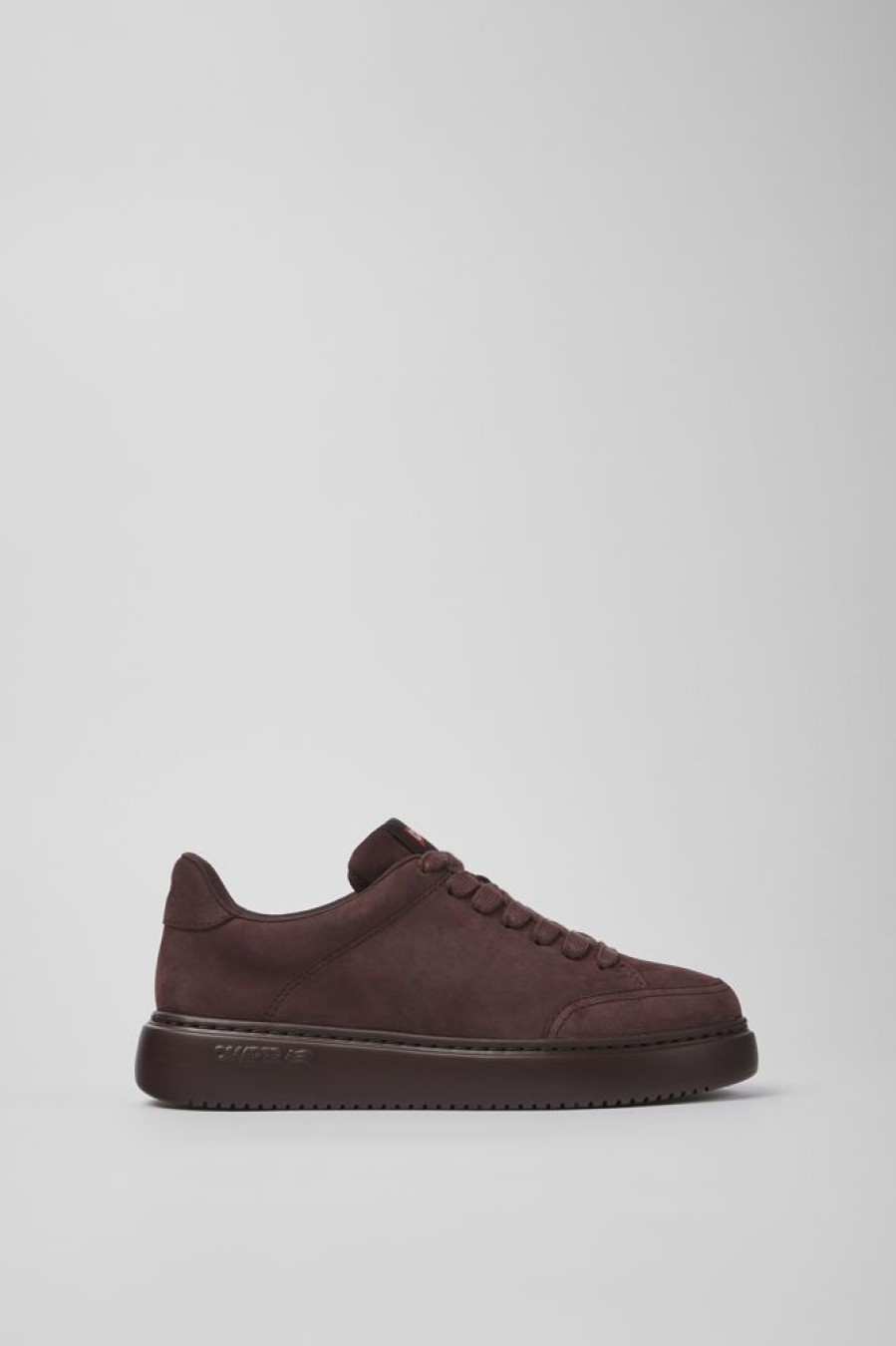 Kvinder CamperLab Sneakers | Burgundy Nubuck Sneakers Til Kvinder