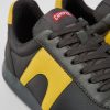 Maend CamperLab Casual Sko | Gra Tekstil- Og Laedersneakers Til Maend