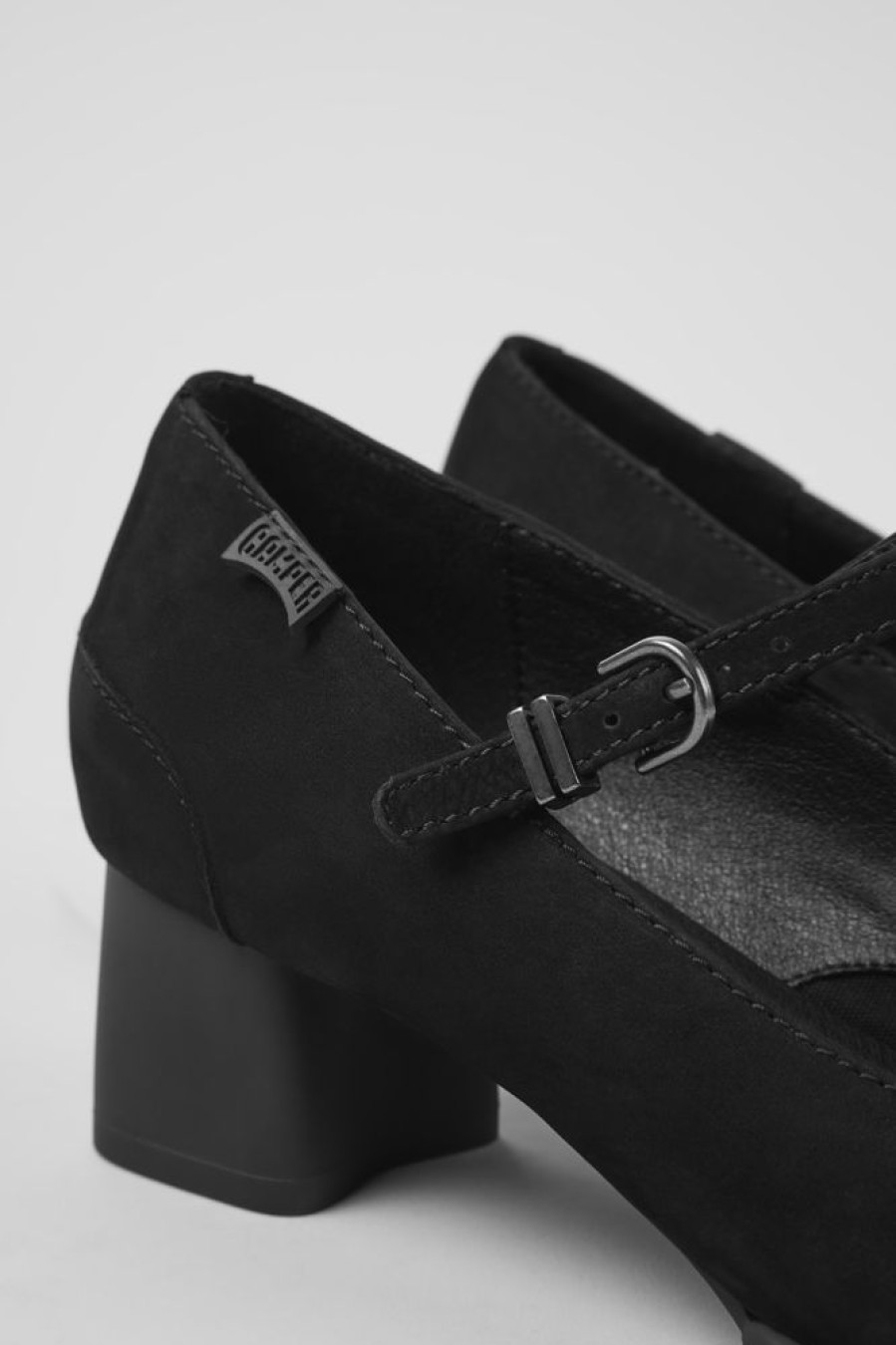 Kvinder CamperLab Formelle Sko | Sorte Nubuck Mary Jane Haele