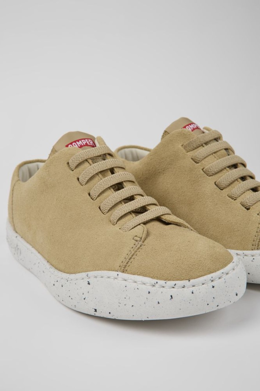 Kvinder CamperLab Sneakers | Beige Nubuck Sneakers Til Kvinder