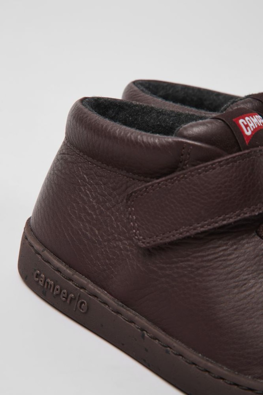 Born CamperLab Sneakers | Bourgogne Ankelstovler I Laeder Til Born