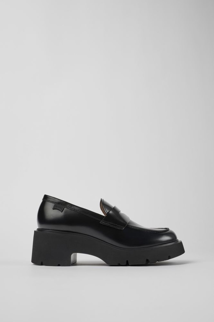 Kvinder CamperLab Formelle Sko | Black Leather Loafers For Women