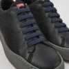 Kvinder CamperLab Sneakers | Sorte Laeder Sneakers Til Kvinder