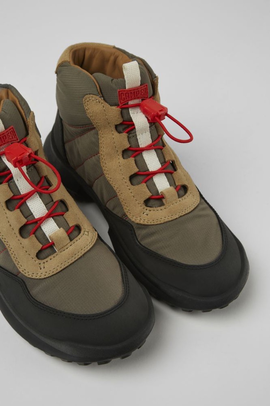 Born CamperLab Sneakers | Brune Ankelstovler I Tekstil Og Nubuck