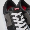 Maend CamperLab Casual Sko | Sorte Laedersneakers Til Maend