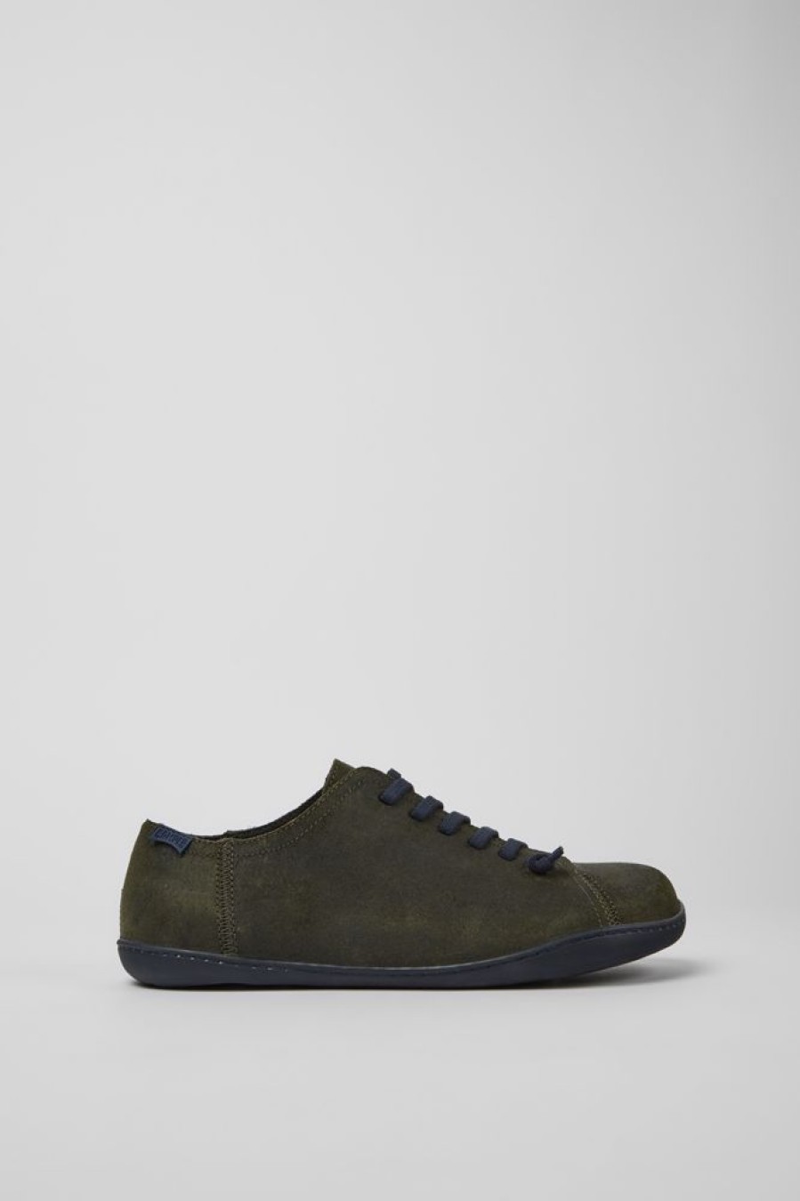 Maend CamperLab Casual Sko | Gronne Nubuck Sko Til Maend