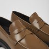 Maend CamperLab Formelle Sko | Brune Laeder Loafers Til Maend