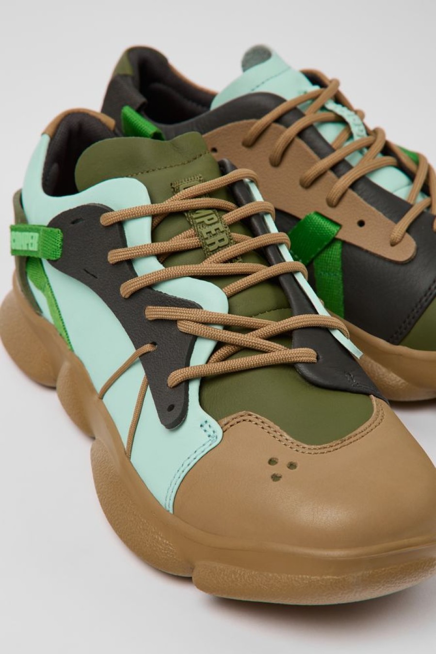 Kvinder CamperLab Sneakers | Flerfarvet Laeder/Tekstil Sneaker Til Kvinder