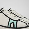 Maend CamperLab Sneakers | Hvid Tekstil Sneaker Til Maend