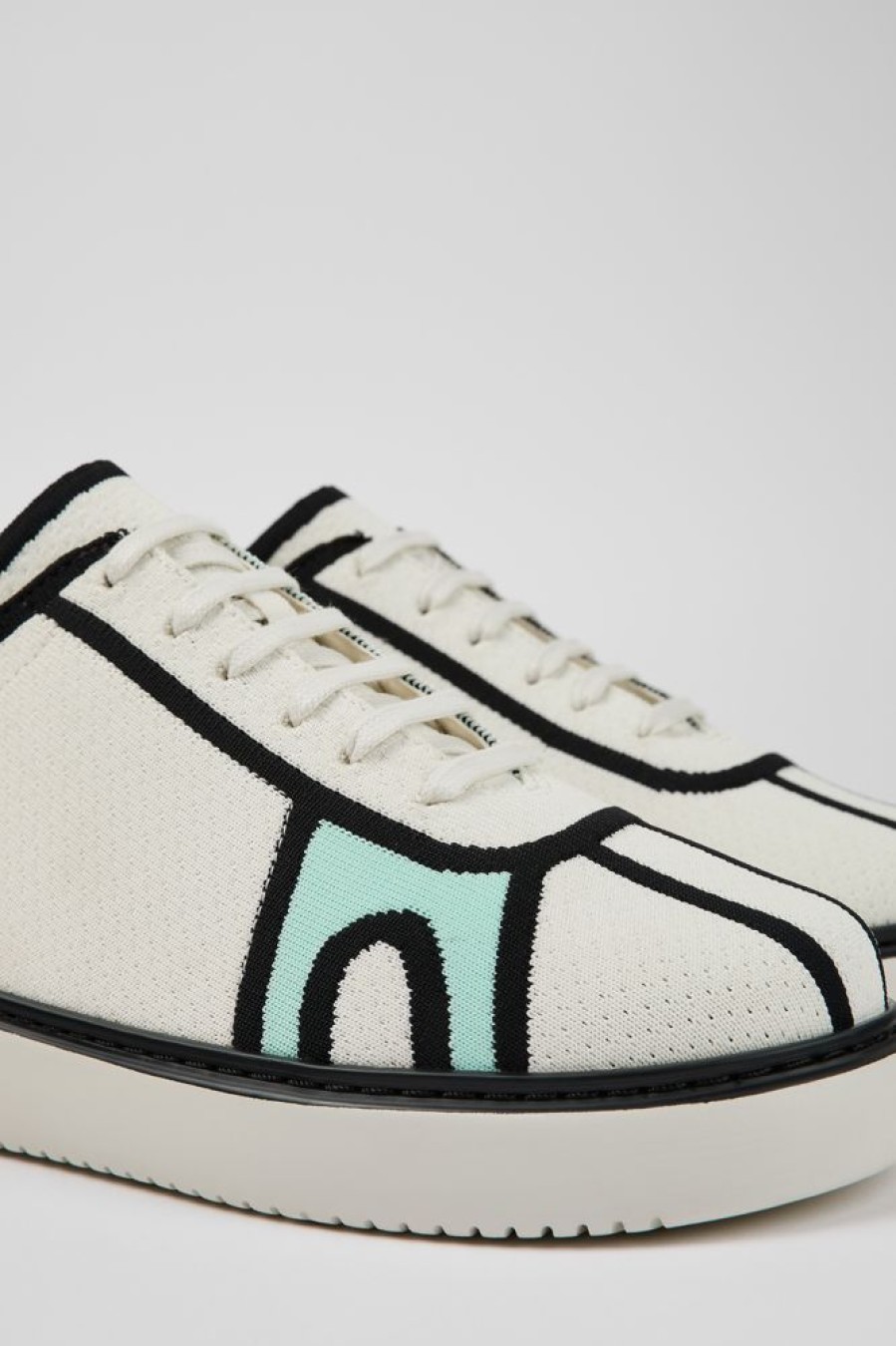 Maend CamperLab Sneakers | Hvid Tekstil Sneaker Til Maend