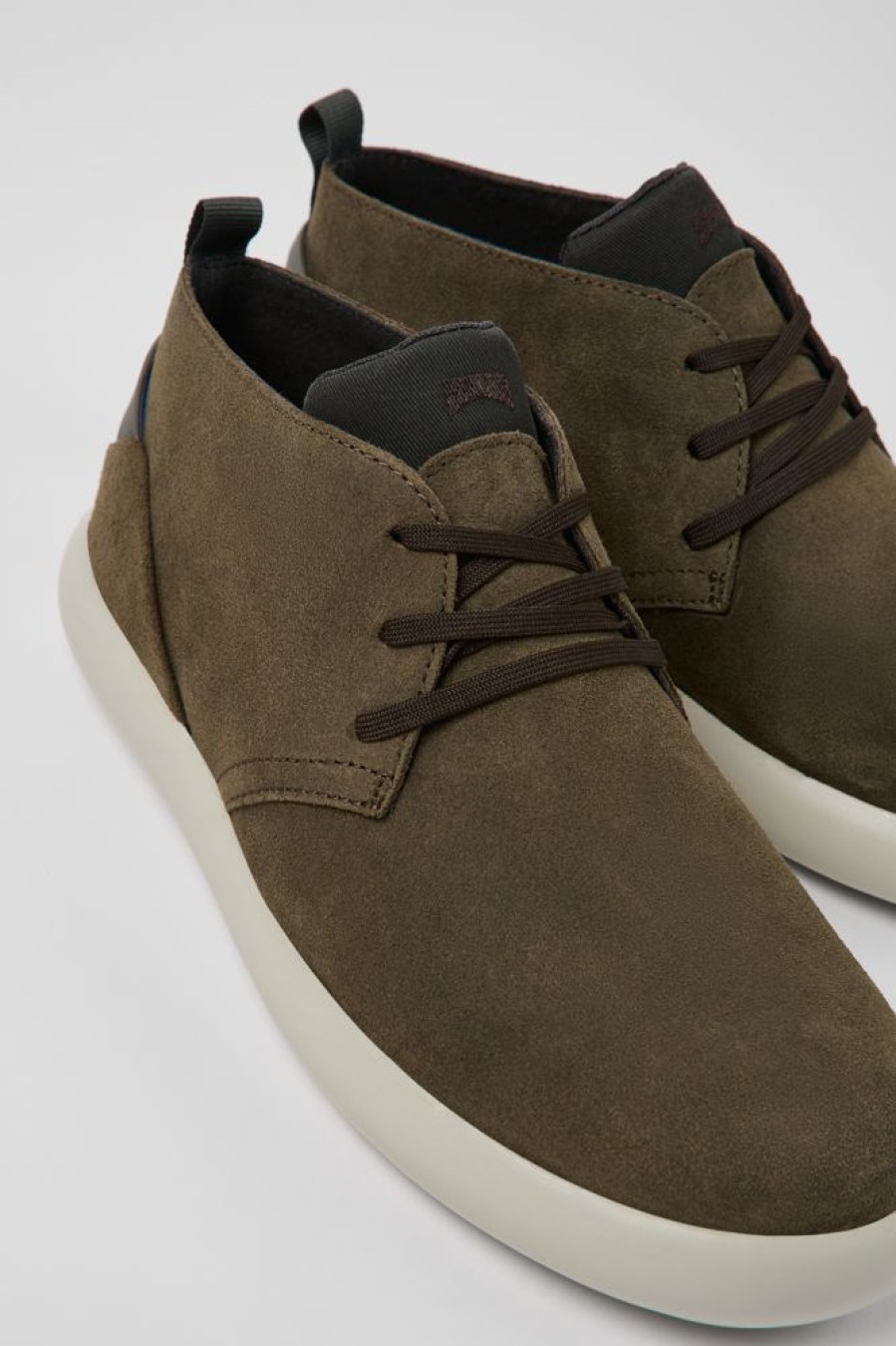 Maend CamperLab Ankelstovler | Gronne Nubuck Sneakers Til Maend