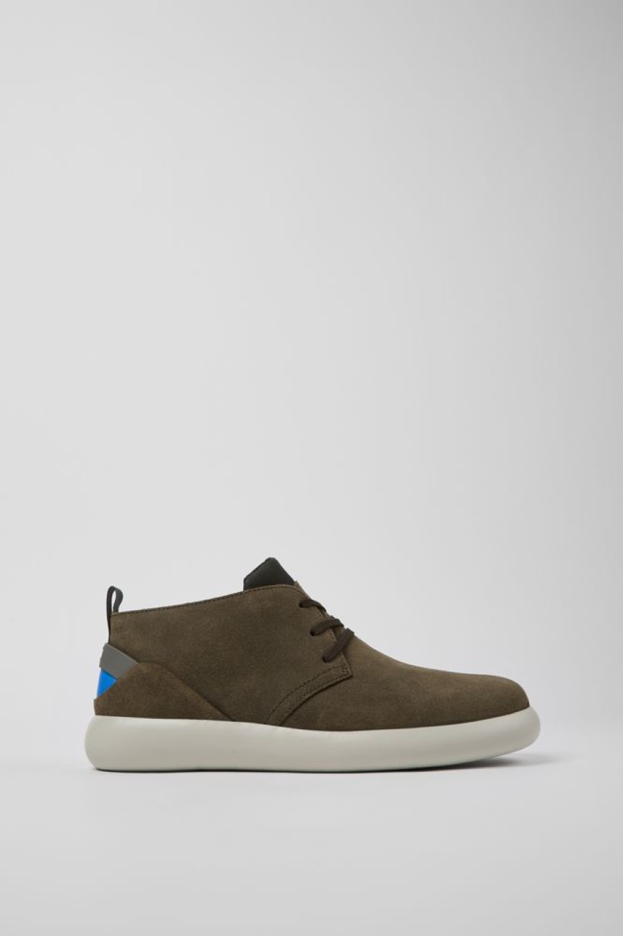 Maend CamperLab Ankelstovler | Gronne Nubuck Sneakers Til Maend