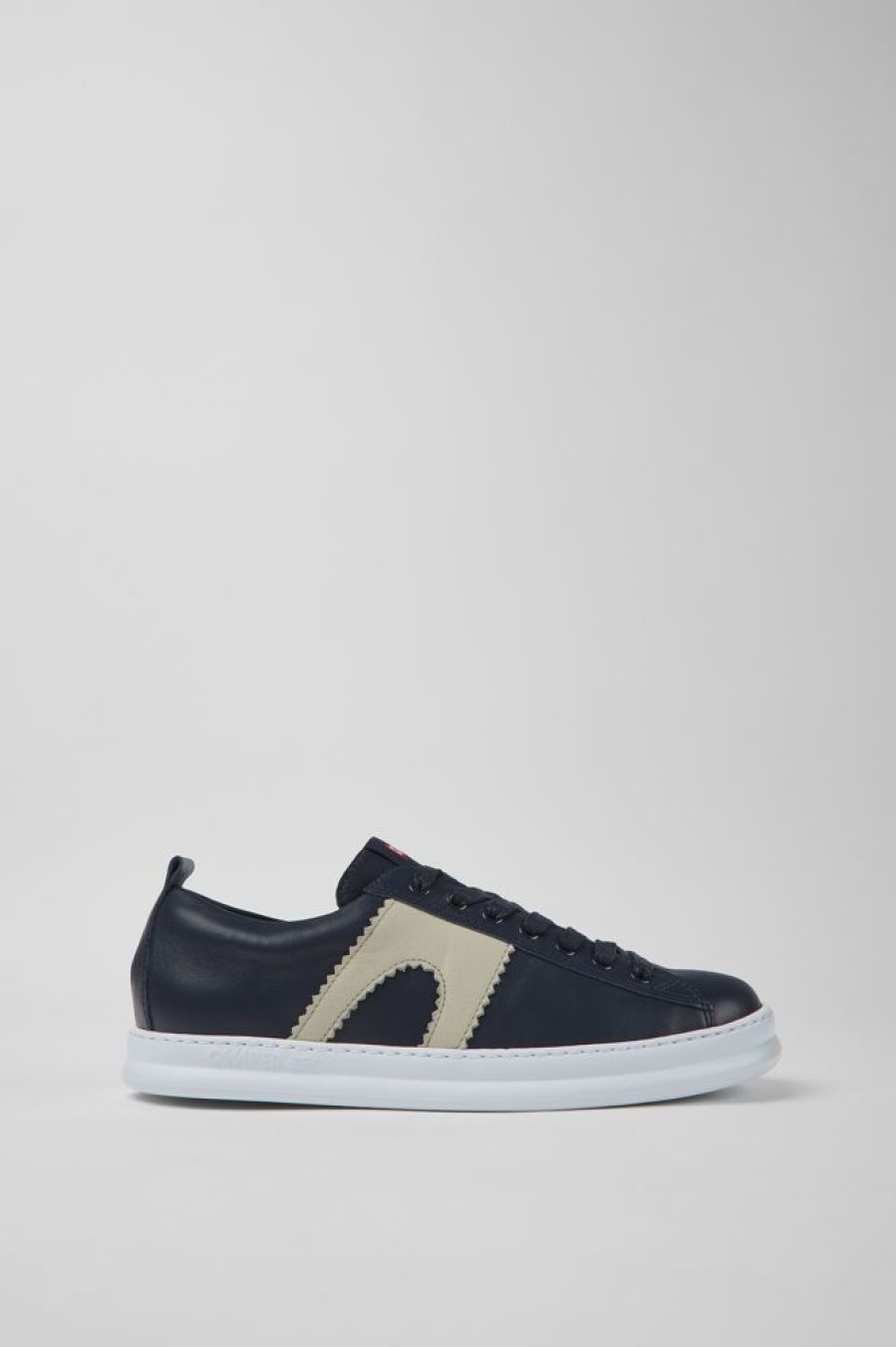 Maend CamperLab Casual Sko | Bla Laeder Sneakers Til Maend