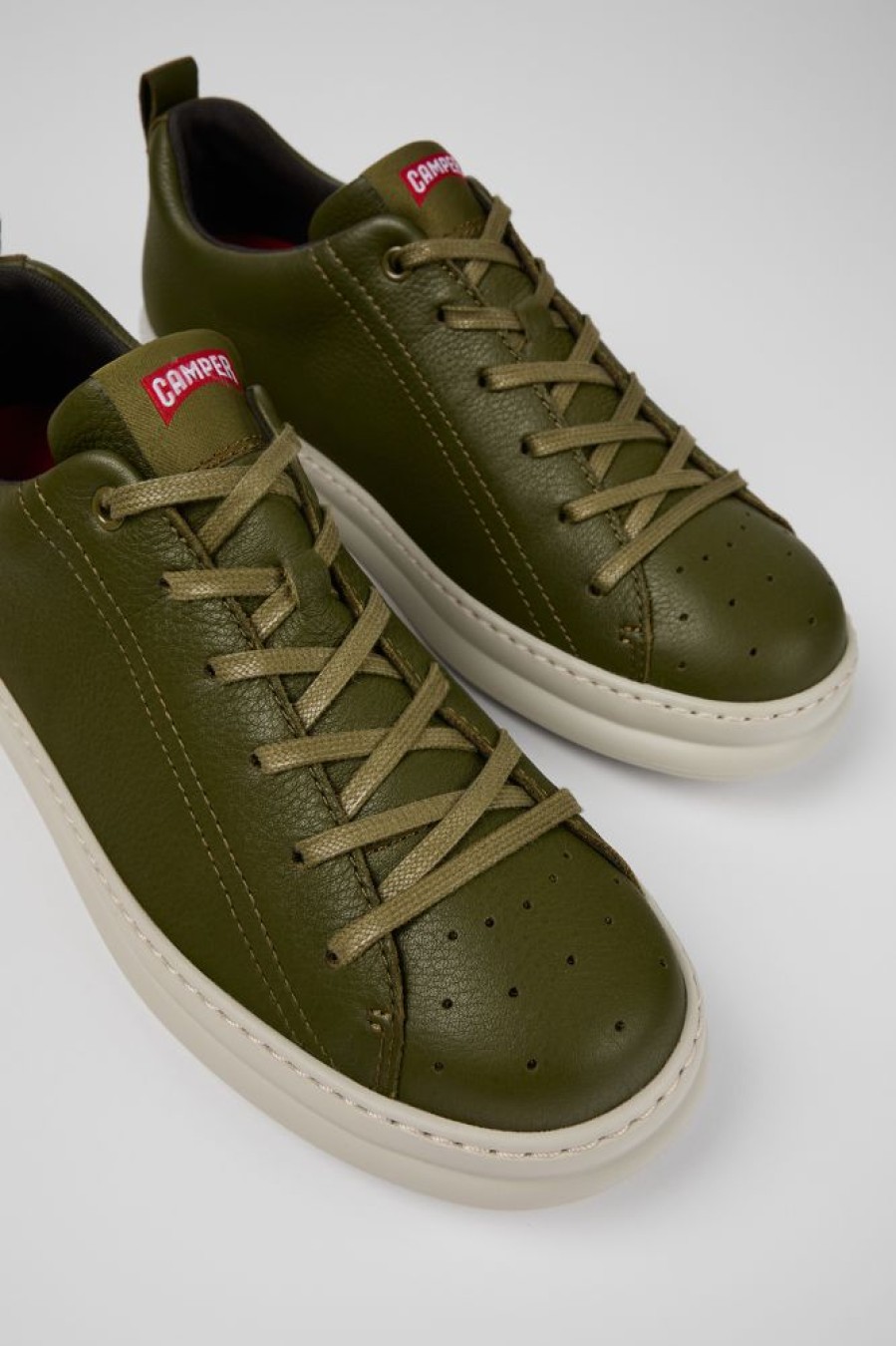 Maend CamperLab Sneakers | Gron Laeder Sneaker Til Maend