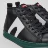 Maend CamperLab Casual Sko | Sorte Laedersneakers Til Maend