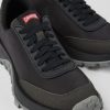 Kvinder CamperLab Sneakers | Sorte Tekstil Og Nubuck Sneakers Til Kvinder