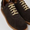 Maend CamperLab Casual Sko | Gra Vegetabilsk Garvede Nubuck Sko Til Maend