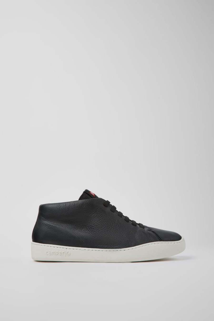 Maend CamperLab Casual Sko | Sorte Laedersneakers Til Maend