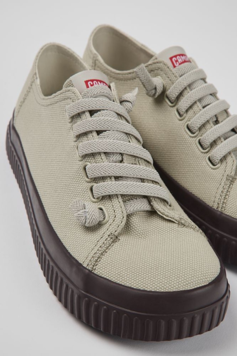 Kvinder CamperLab Sneakers | Gra Sneakers I Genbrugsbomuld Til Kvinder