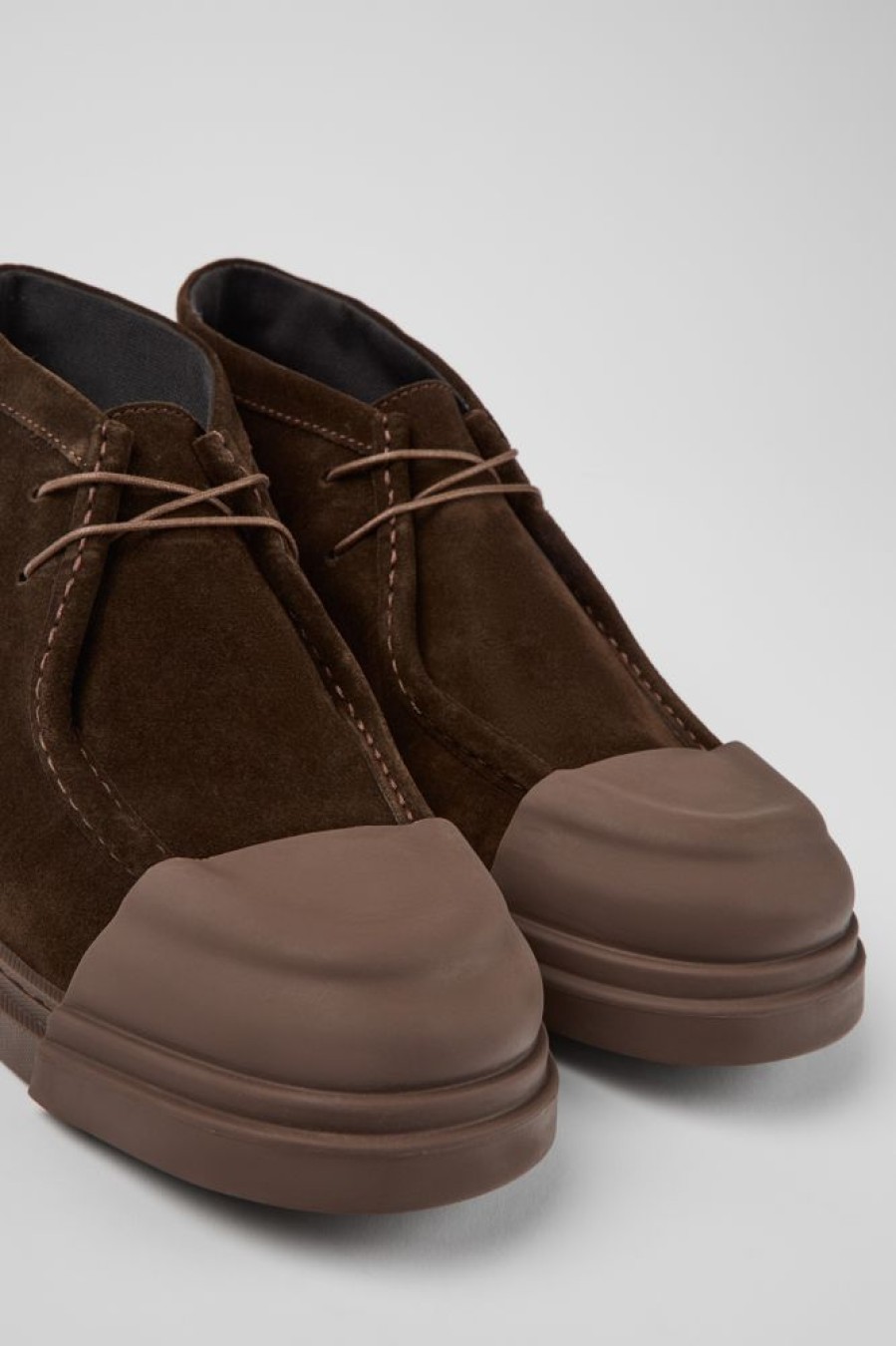 Maend CamperLab Formelle Sko | Brune Nubuck Sko Til Maend